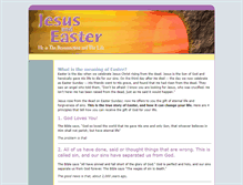 Tablet Screenshot of jesusandeaster.com